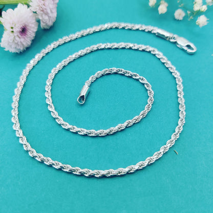 Twisted Valor Silver Chain for Men