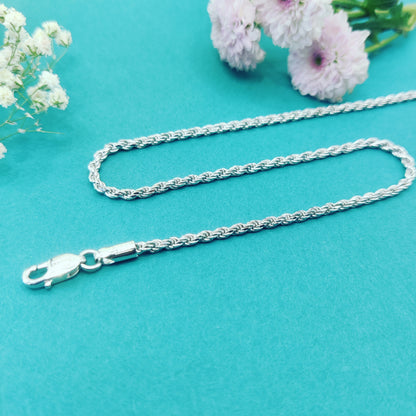 Twisted Valor Silver Chain for Men