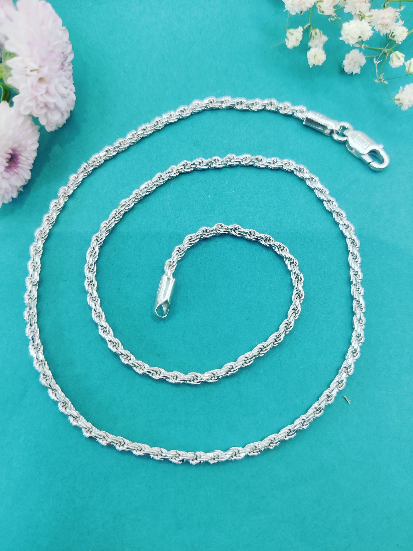 Twisted Valor Silver Chain for Men