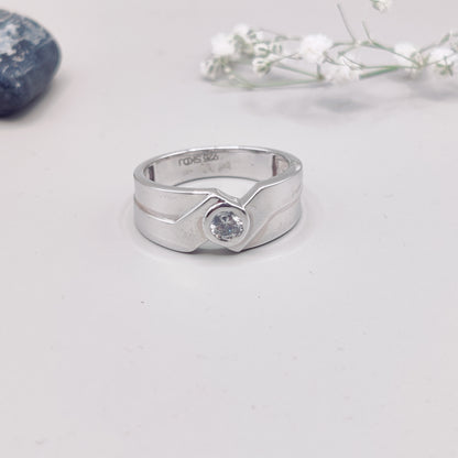 Valor Crest Silver Ring