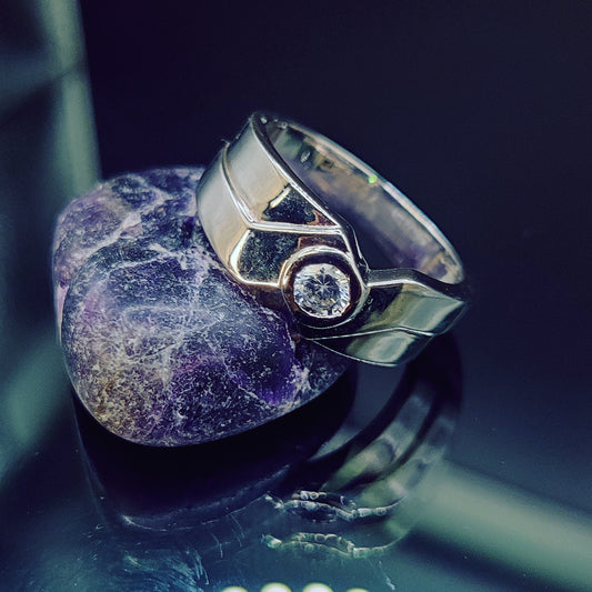 Valor Crest Silver Ring