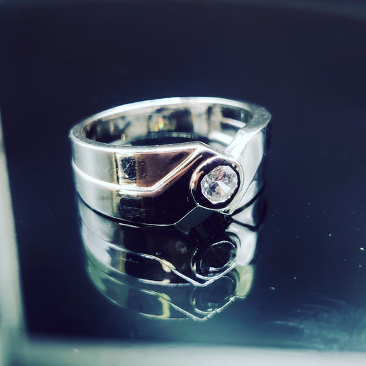 Valor Crest Silver Ring