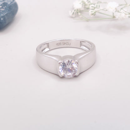 Bold Vision Solitaire Ring