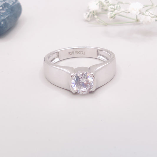Bold Vision Solitaire Ring