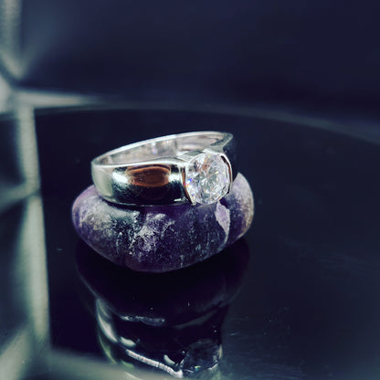 Bold Vision Solitaire Ring