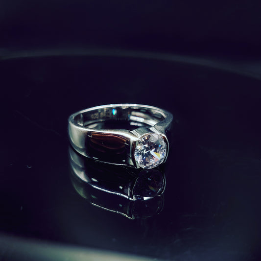 Bold Vision Solitaire Ring