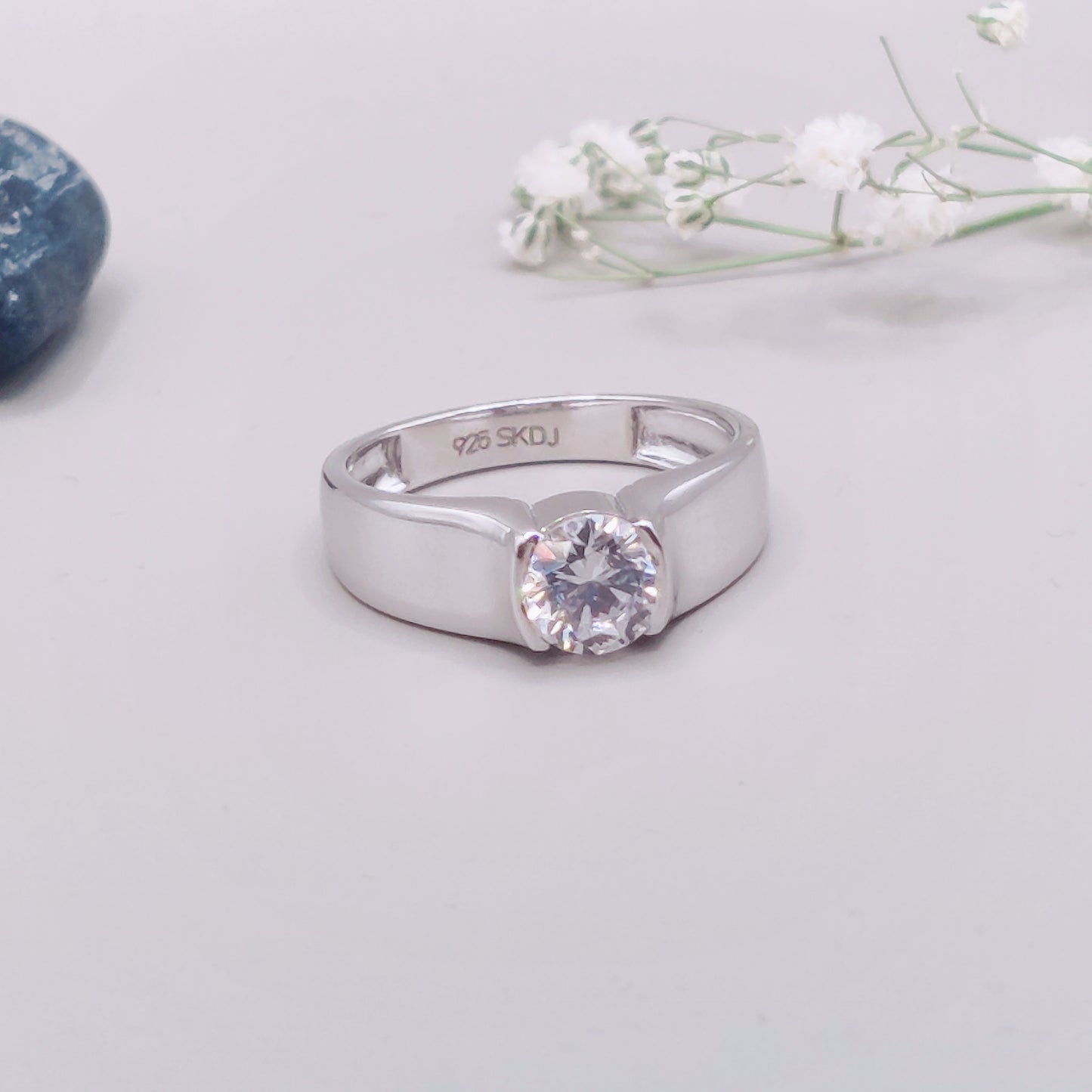 Bold Vision Solitaire Ring