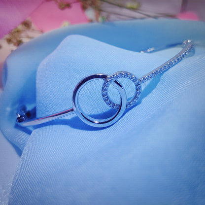 Eternal Circle Cuff Italian Bracelet