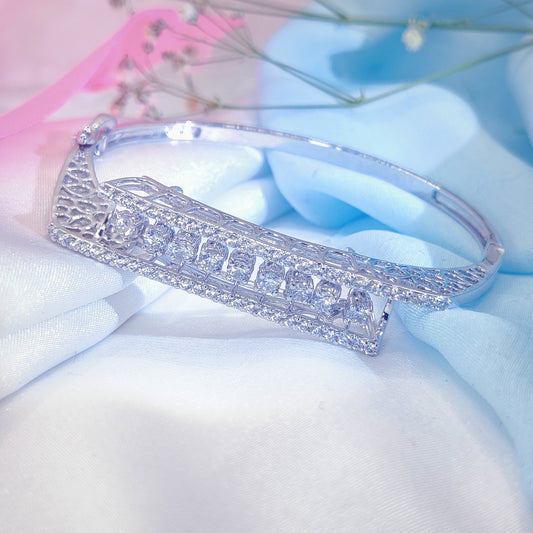 Regal Radiance Silver Bracelet