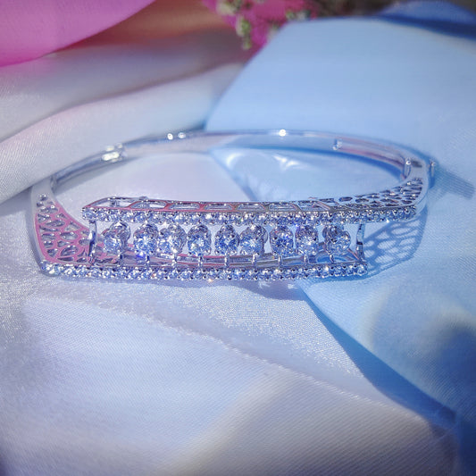 Regal Radiance Silver Bracelet