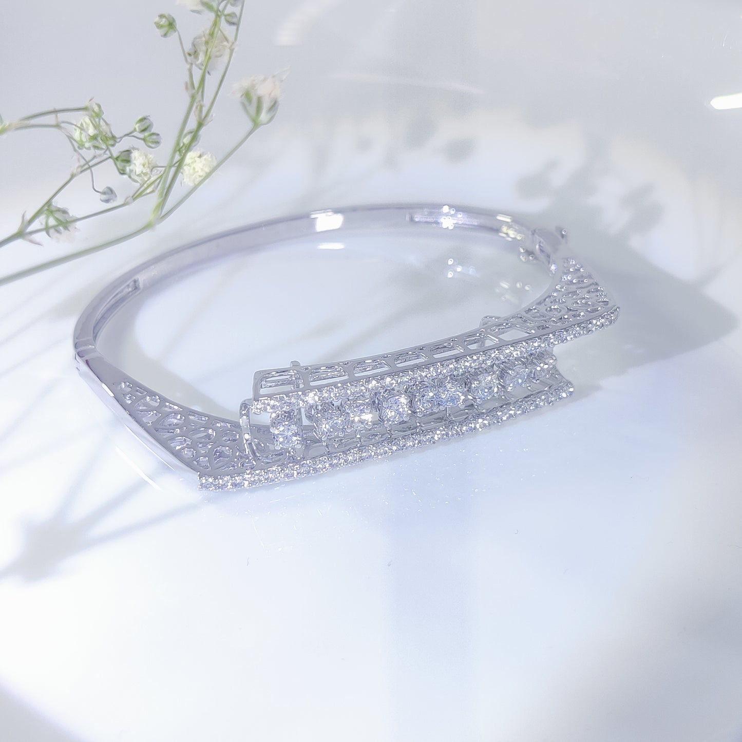 Regal Radiance Silver Bracelet