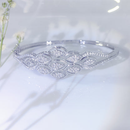 Graceful Bloom Silver Bracelet