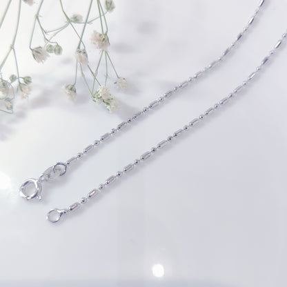 Silver Bead Elegance Women's Chain