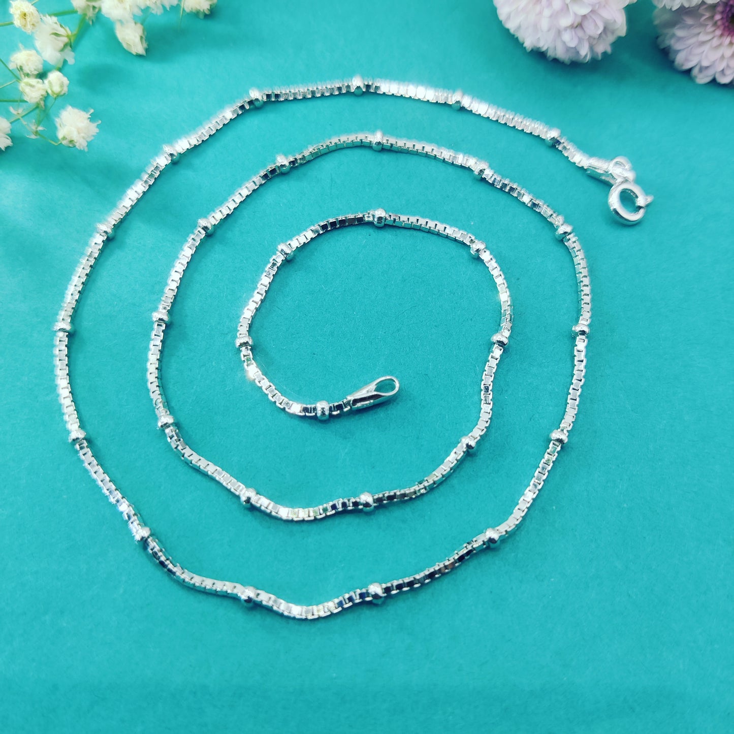 Radiant Sparkle Silver Chain