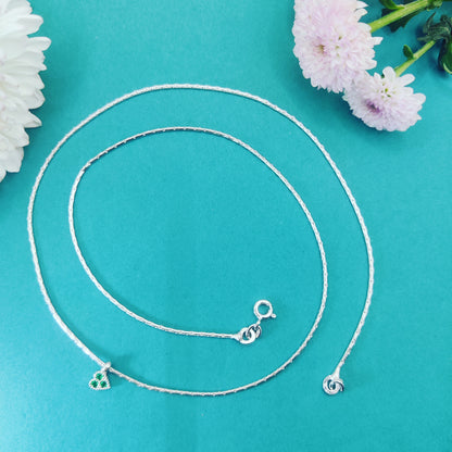 Emerald Glow Heart Chain