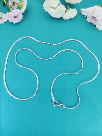 Elegant Glimmer Silver Chain