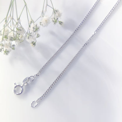 Elegance Curb Silver Unisex Chain
