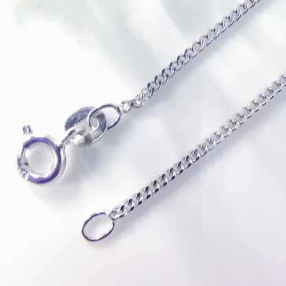 Elegance Curb Silver Unisex Chain