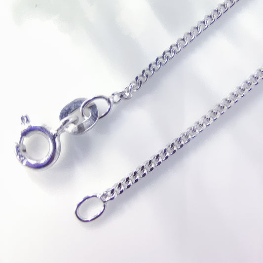 Elegance Curb Silver Unisex Chain