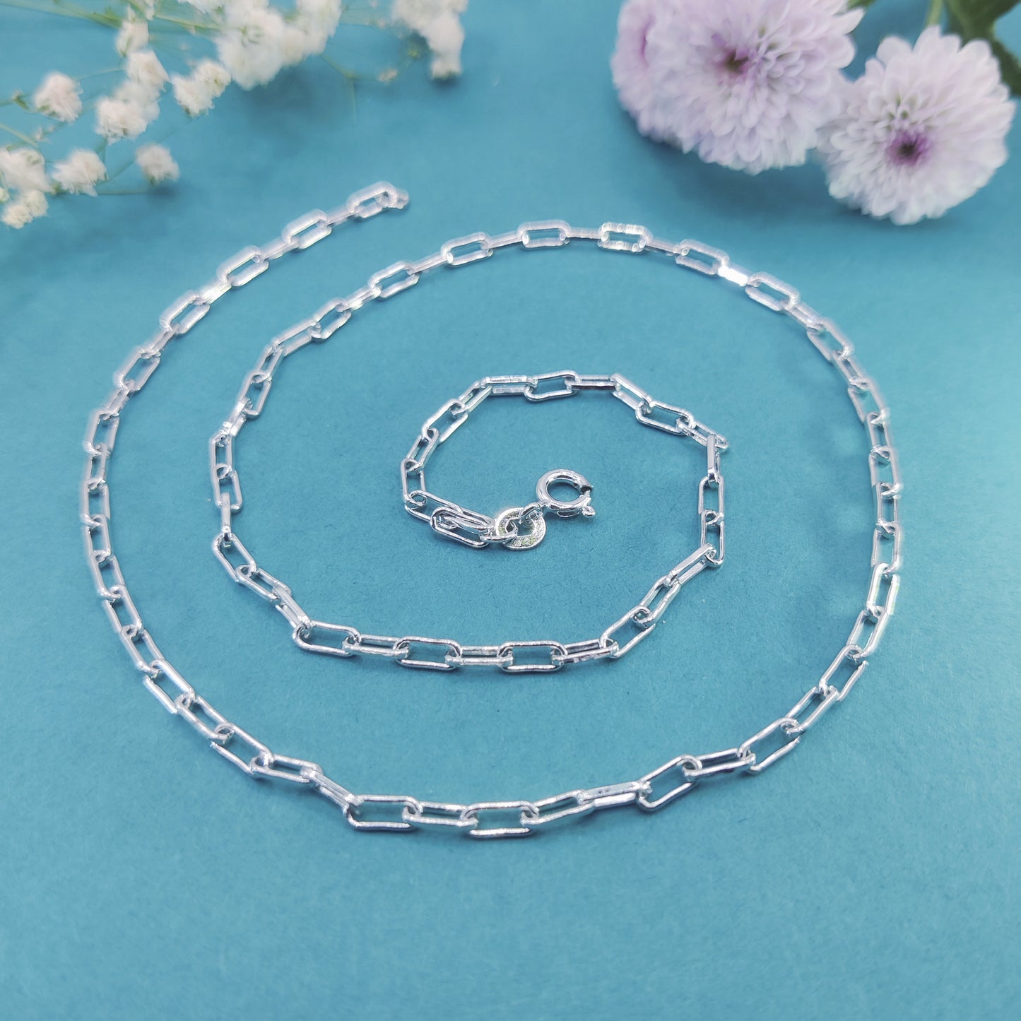 Everlasting Bond Unisex Silver Chain