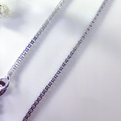 Radiant Strength Box Unisex Silver Chain