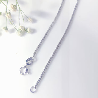 Radiant Strength Box Unisex Silver Chain