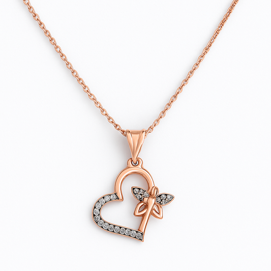 Enchanted Heart Fairy Pendant