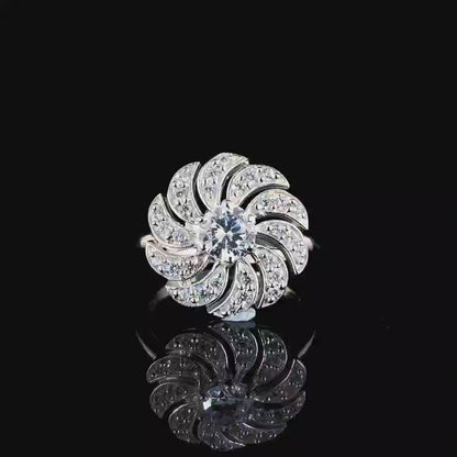 Pink Paradise Blooming Flower Ring