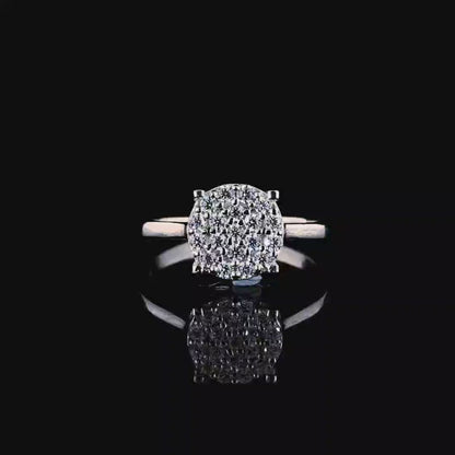 Timeless Delicate Cluster Silver Ring