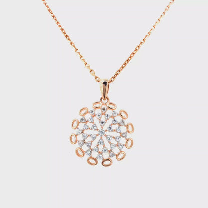 Radiant CZ Snowflake Pendant – Perfect for Women’s Jewelry Collection