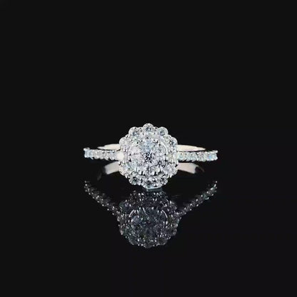 Majestic Brilliance Solitaire Silver Ring