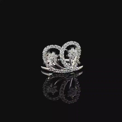 Filigree Heart Affection Silver Ring