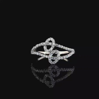 Petal Filigree CZ Elegant Ring