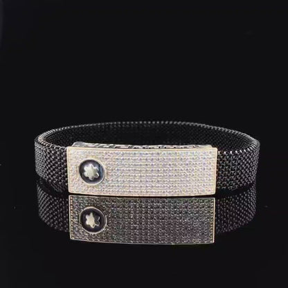 Midnight Bloom Adjustable Bracelet