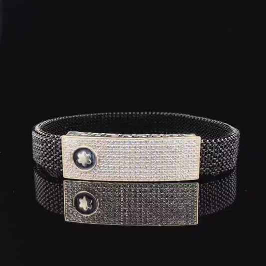 Midnight Bloom Adjustable Bracelet