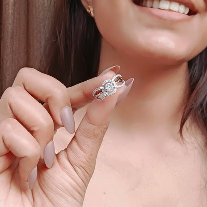 Celestia Link Silver Ring