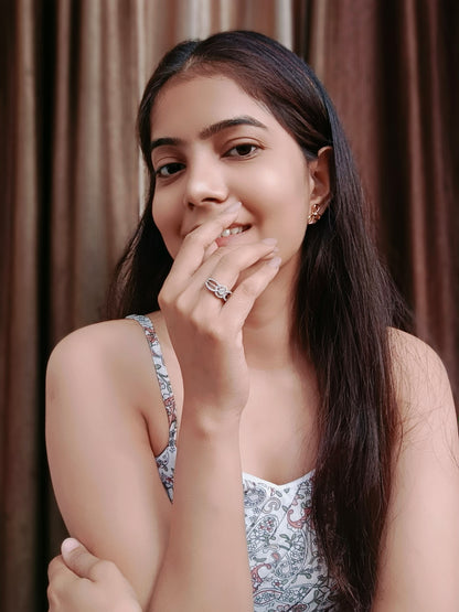 Celestia Link Silver Ring