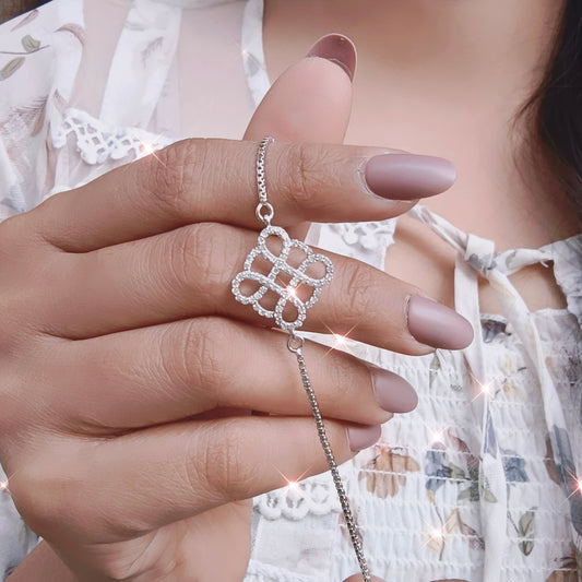 Infinity Bloom Charm Bracelet