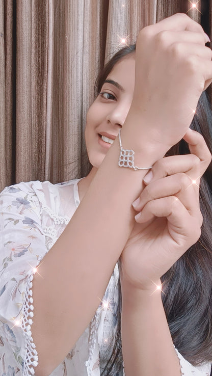 Infinity Bloom Charm Bracelet