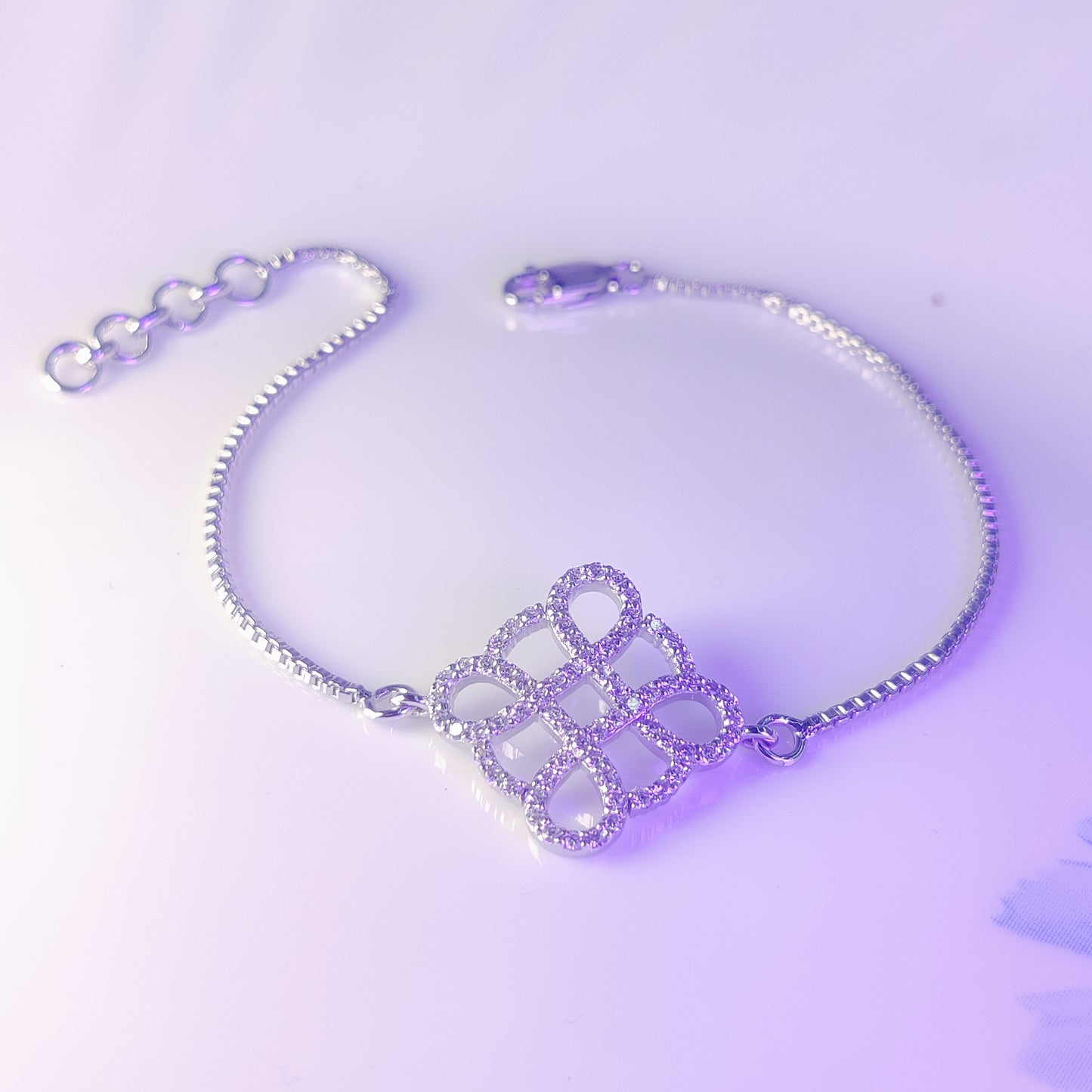 Infinity Bloom Charm Bracelet