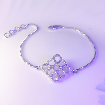 Infinity Bloom Charm Bracelet