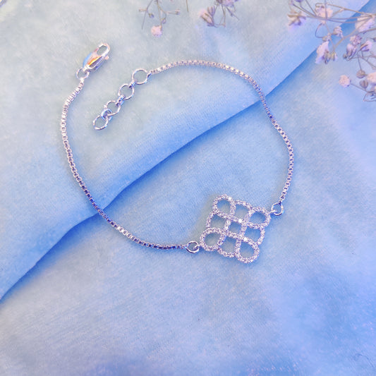 Infinity Bloom Charm Bracelet