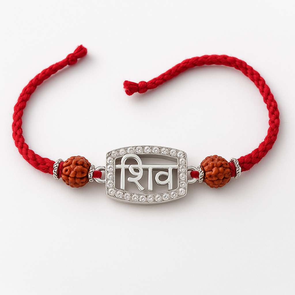 Shivaya Rudraksha Blessings Rakhi